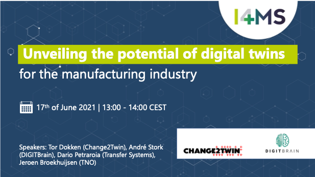 DIGITbrain Webinar Webinar - unveiling the potential of digital twins for the manufacturing industry
